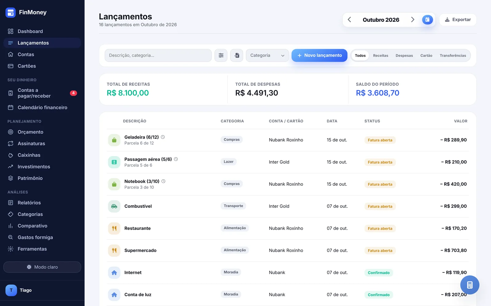 Lançamentos